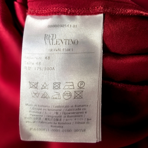 RED Valentino Red Abito Cape Dress Size 48 - Picture 11 of 11